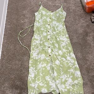 Light Green Floral Dress